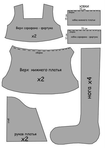 Милая большеглазая кошечка. Выкройка