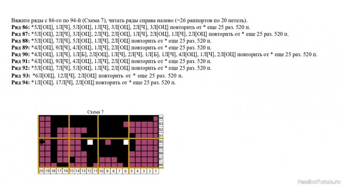 Свитер с котиками. Схемы