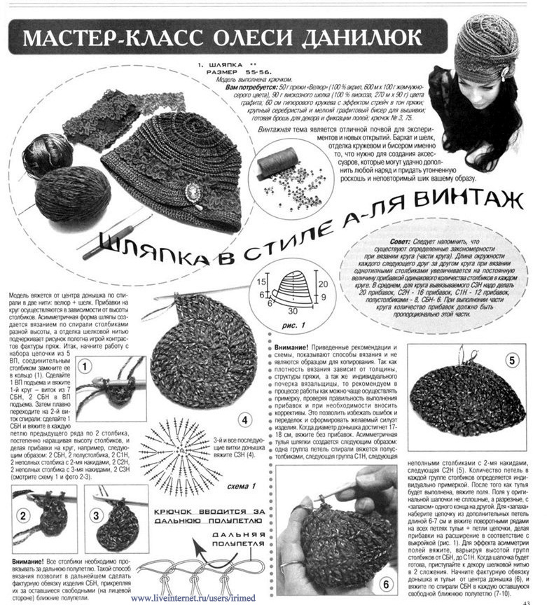 Альбом "Шапки + шарфы". Спицами и крючком