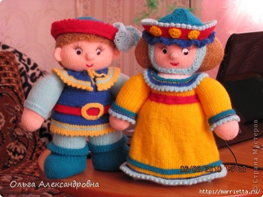 Изумительные игрушки спицами от Ольги Александровны. МК