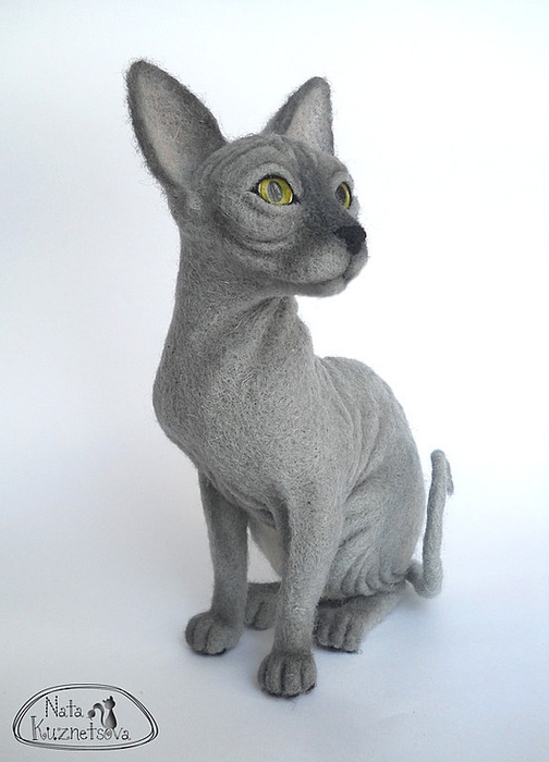 КОТЫ и КОШКИ Натальи Кузнецовой. Сухое валяние