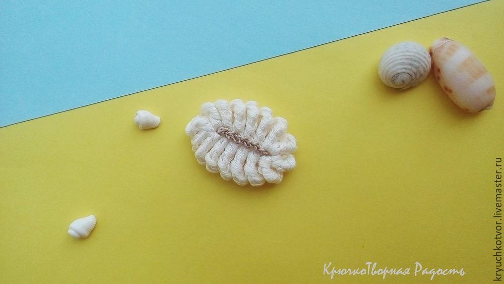 Потрясающая пляжная сумка с вязаными ракушками и морскими звездами. МК