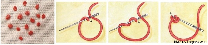 Красивая вышивка, сделанная переплетением нитей!