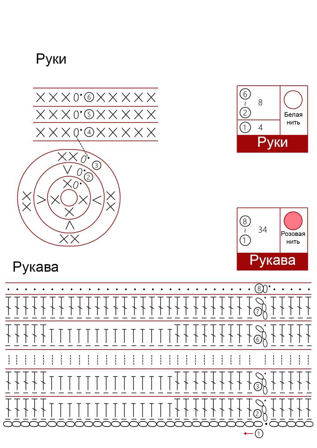 лисичка крючком схема