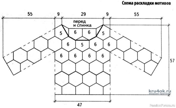 Вязаная кофточка крючком.