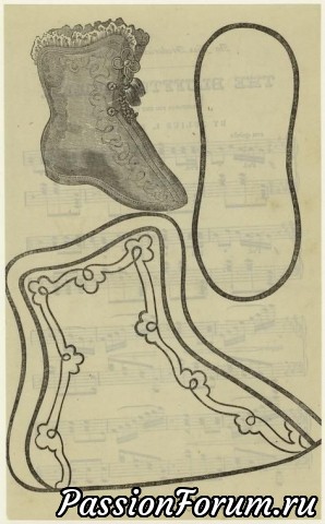 Выкройки винтажной обуви для кукол