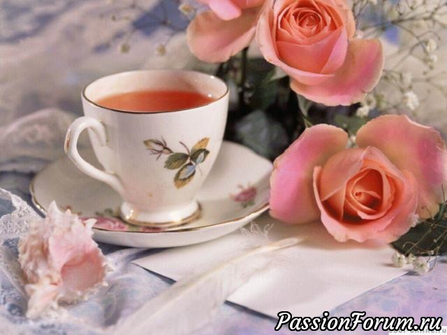 Розовое чаепитие