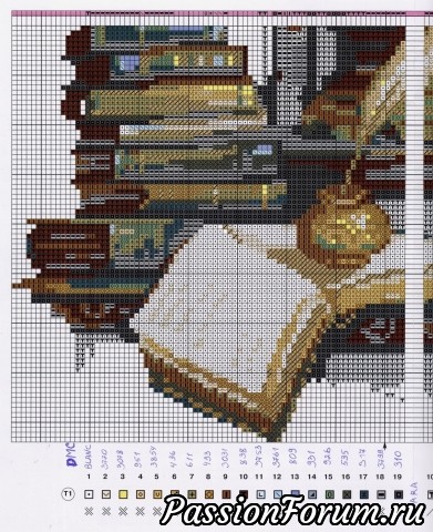 Схемы вышивки от Риолис на черном фоне Лампа с книгой