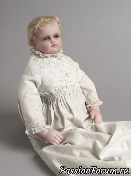 Антикварная кукла Принцесса Дейзи Восковая кукла с полным приданым младенца. 1890-1894