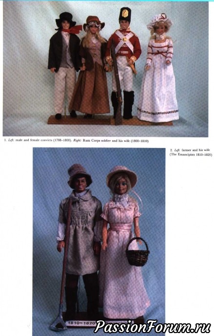Книга костюм 1788-1988 с выкройками на Барби