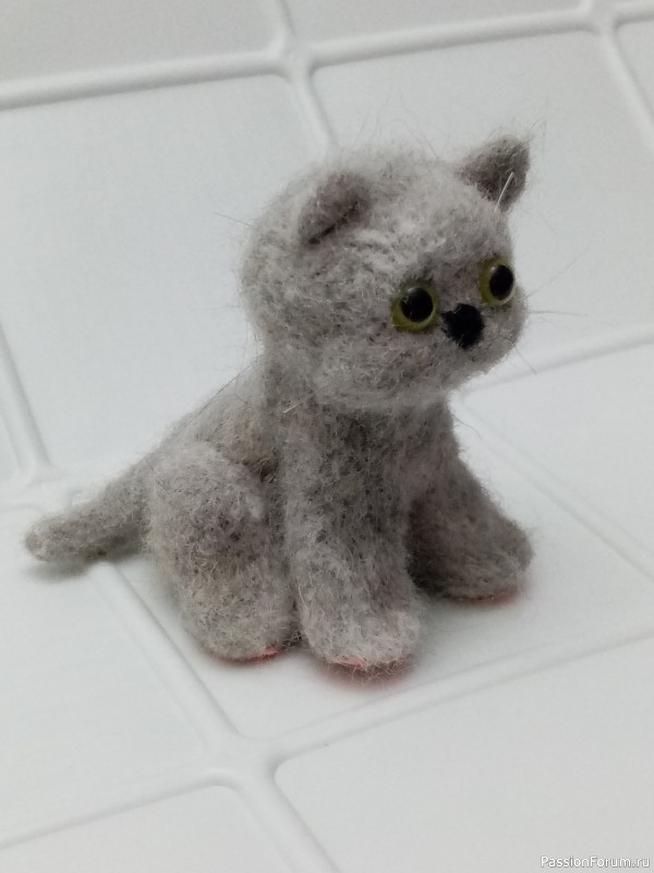 Котёнок. Сухое валяние