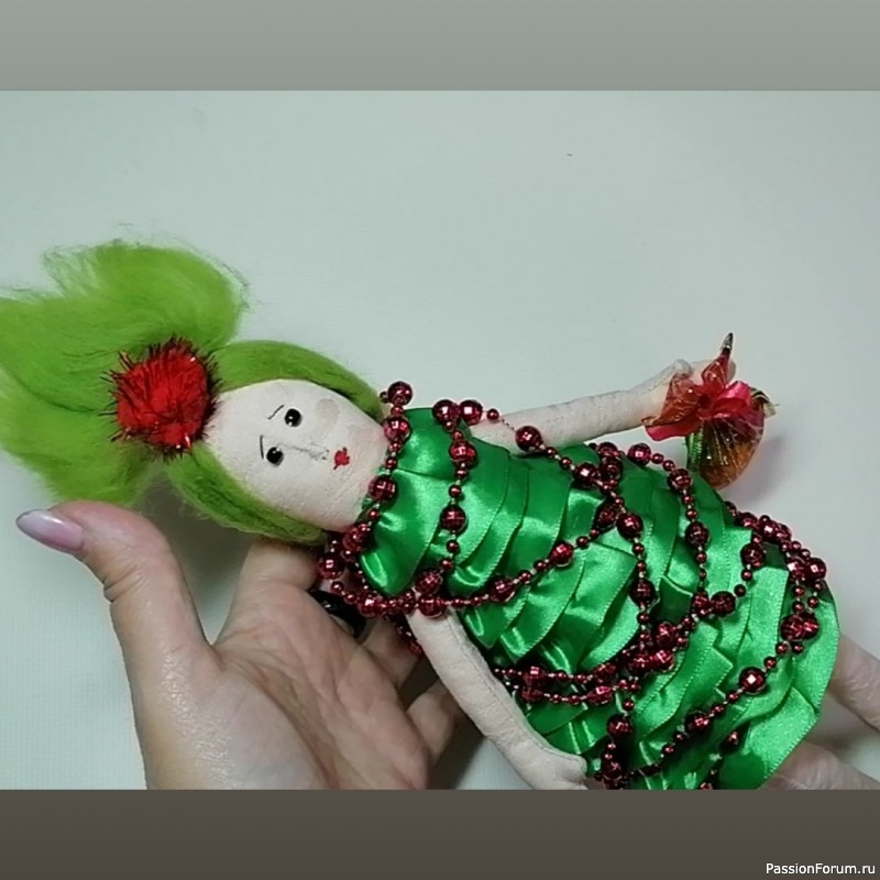Кукла ёлка своими руками. Видео МК. | Разнообразные игрушки ручной работы