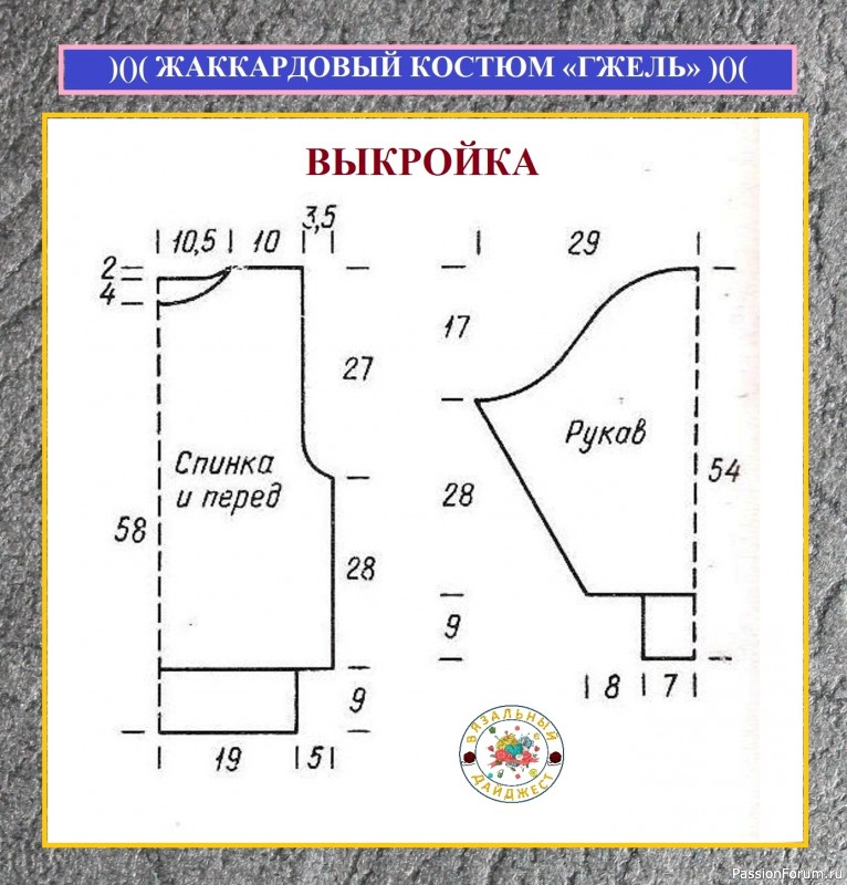 СИНИЙ – ЦВЕТ ДЛЯ ЯРКОЙ ОСЕНИ! ЖАККАРДОВЫЙ КОСТЮМ «ГЖЕЛЬ» СПИЦАМИ.