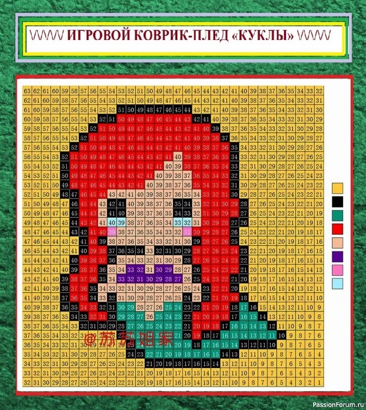 ЯРКИЕ ИГРОВЫЕ КОВРИКИ С ИГРУШКАМИ КРЮЧКОМ! ЧАСТЬ 2 &ndash; коврик &laquo;КУКЛЫ&raquo; для девочек.