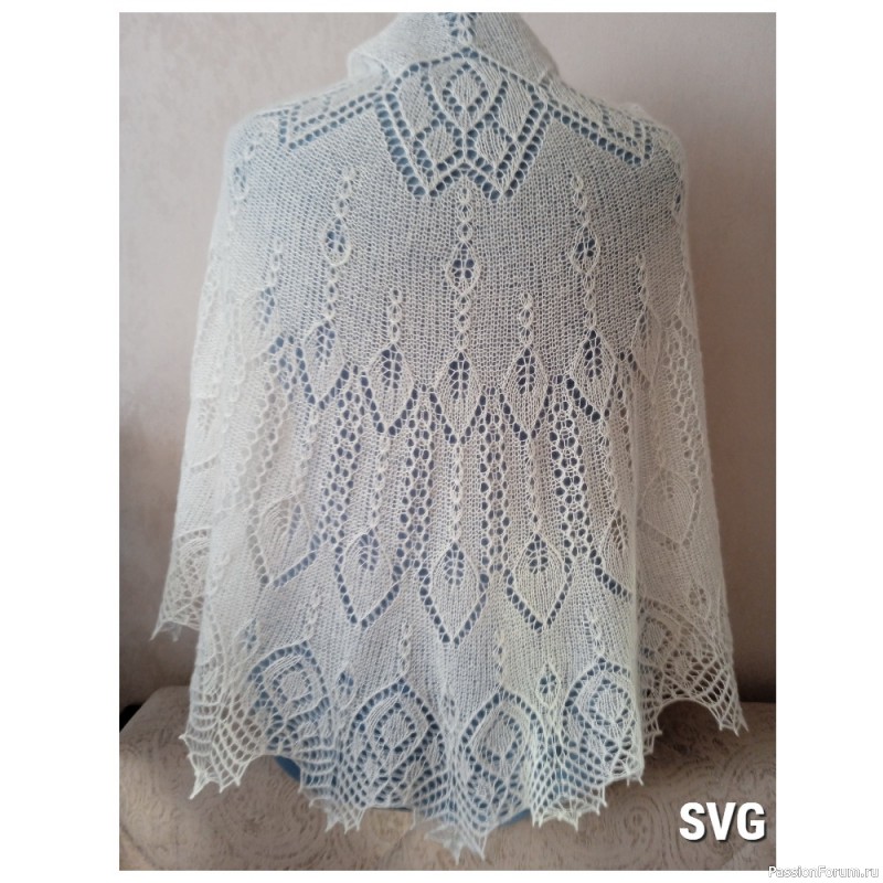 Шаль "Березовая роща"