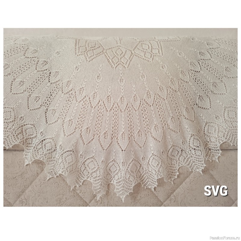 Шаль "Березовая роща"