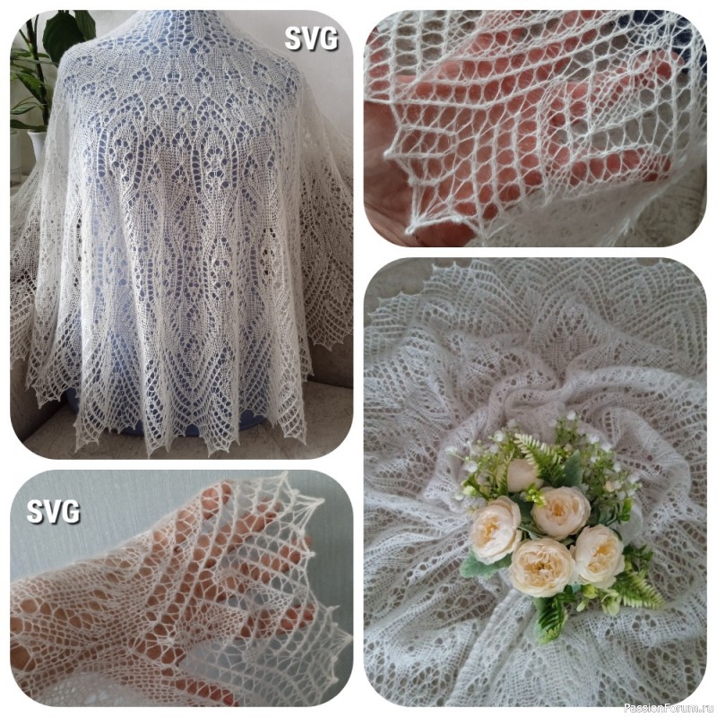 Шаль "Симфония весны"