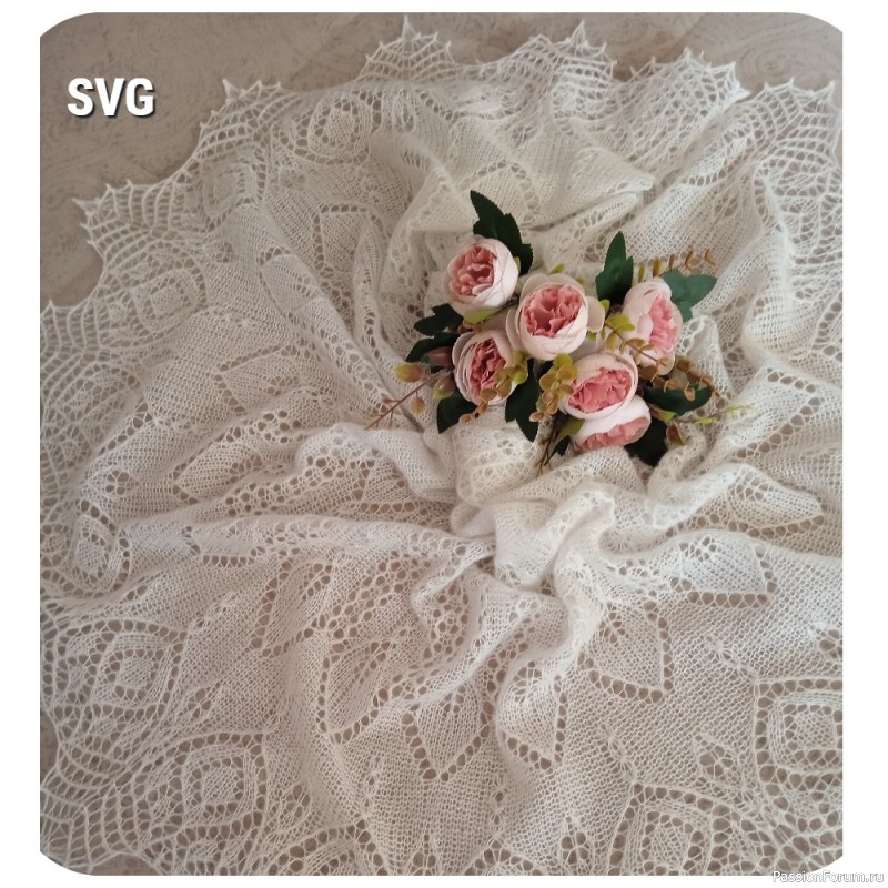 Шаль "Березовая роща"