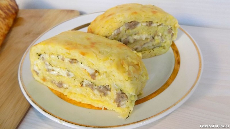 Рулет из кабачков с фаршем и сыром. Видео рецепт приготовления