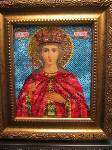 Иконы из бисера.