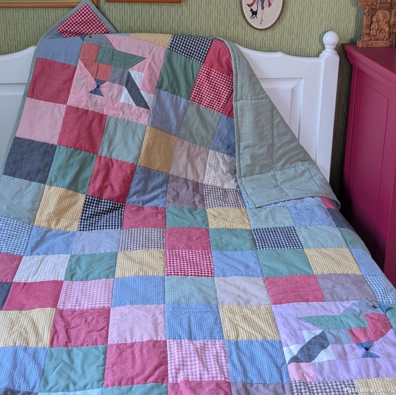 Дружба пэчворка и квилта, или шью внукам