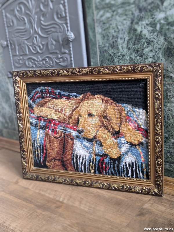 Вот такое апрель: диван, плед...