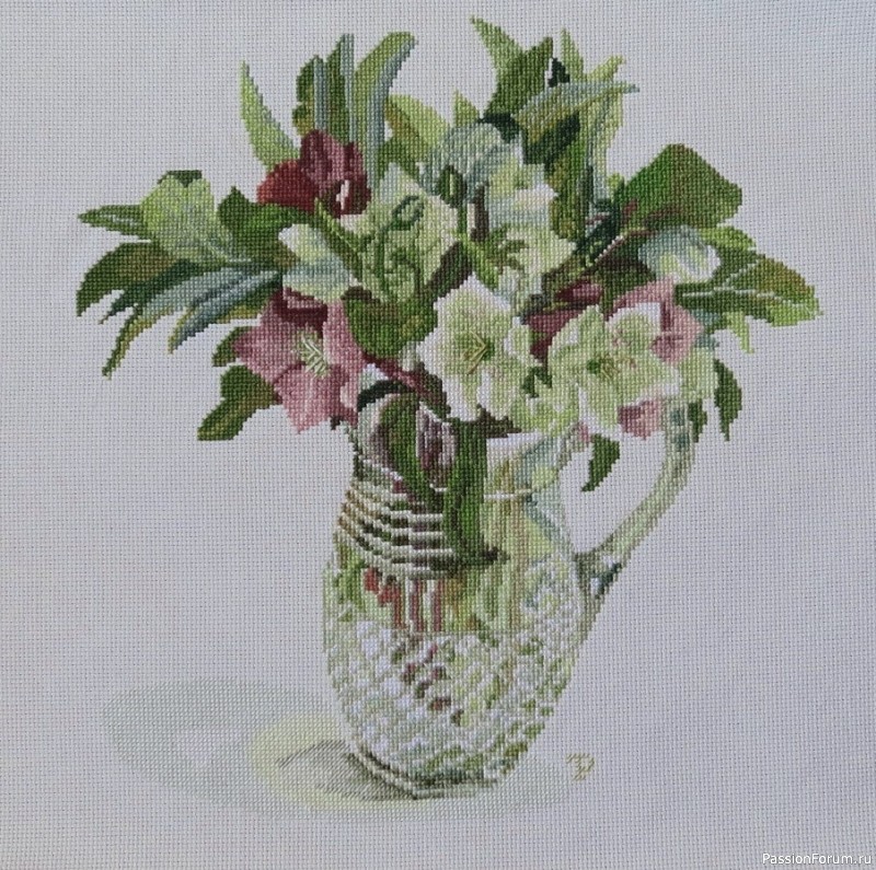 Морозник от Hashimoto Fujico. Вышивка крестом. Схема