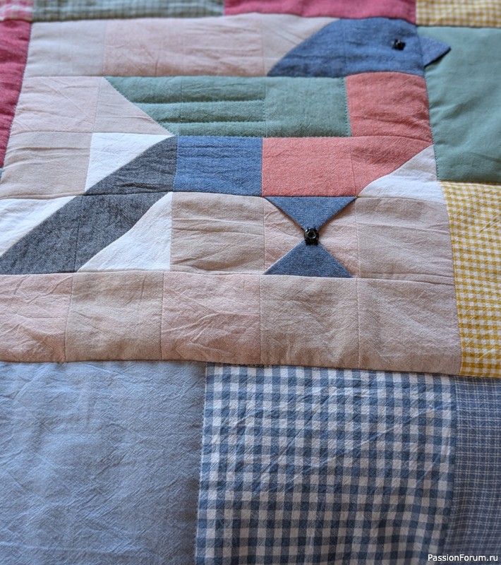 Дружба пэчворка и квилта, или шью внукам