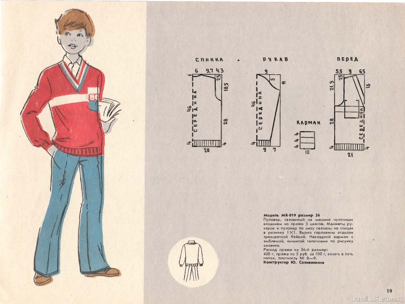 Буклет с выкройками. Детское платье. 1980