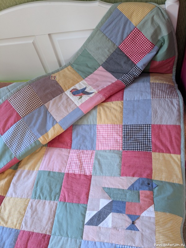 Дружба пэчворка и квилта, или шью внукам