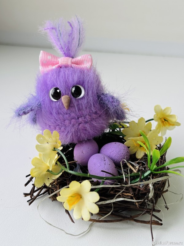 Птичка вязаная крючком