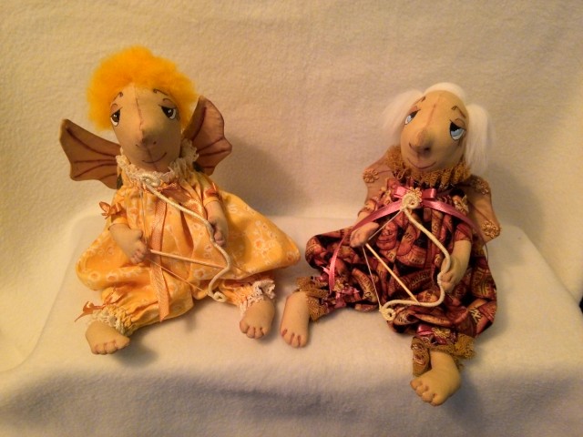Интерьерная, текстильная кукла (грунтованный текстиль)