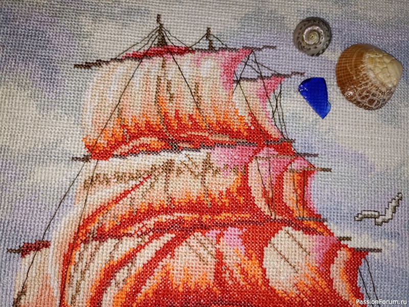 Вышивка крестом Алые паруса