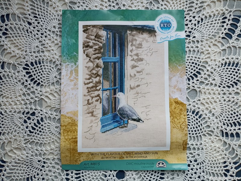 Вышивка Чайка у окна
