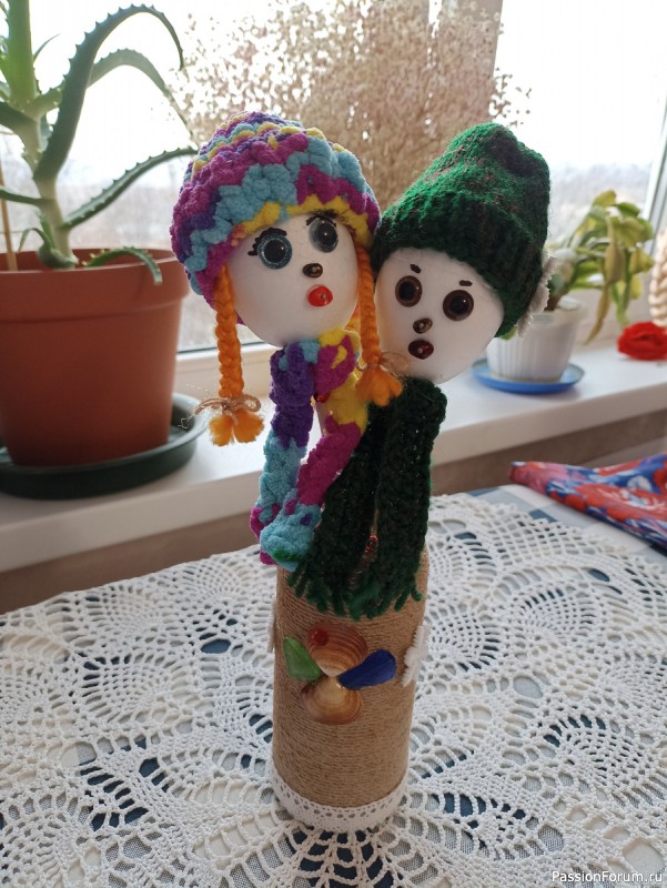 Снеговики на палочке