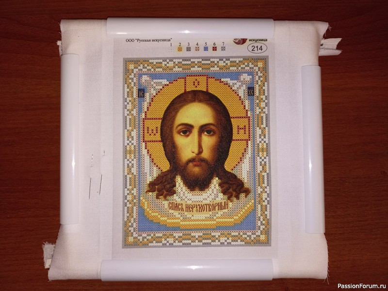 Бисерная вышивка Спас Нерукотворный