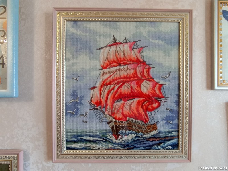 Вышивка крестом Алые паруса