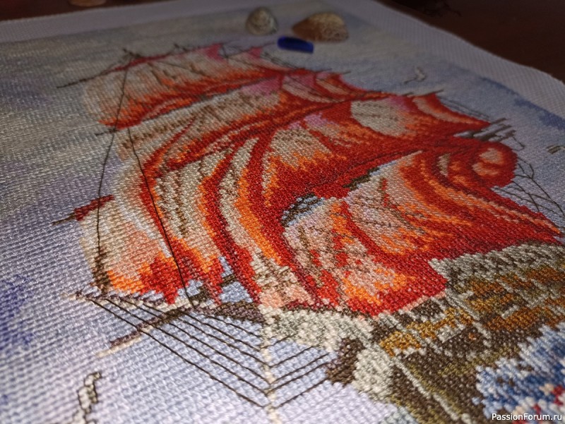 Вышивка крестом Алые паруса