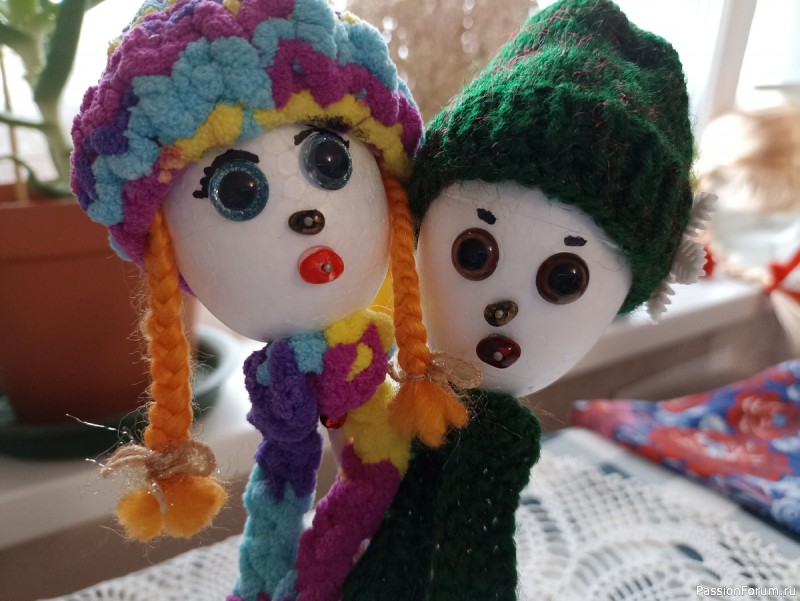 Снеговики на палочке