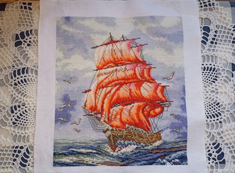 Вышивка крестом Алые паруса