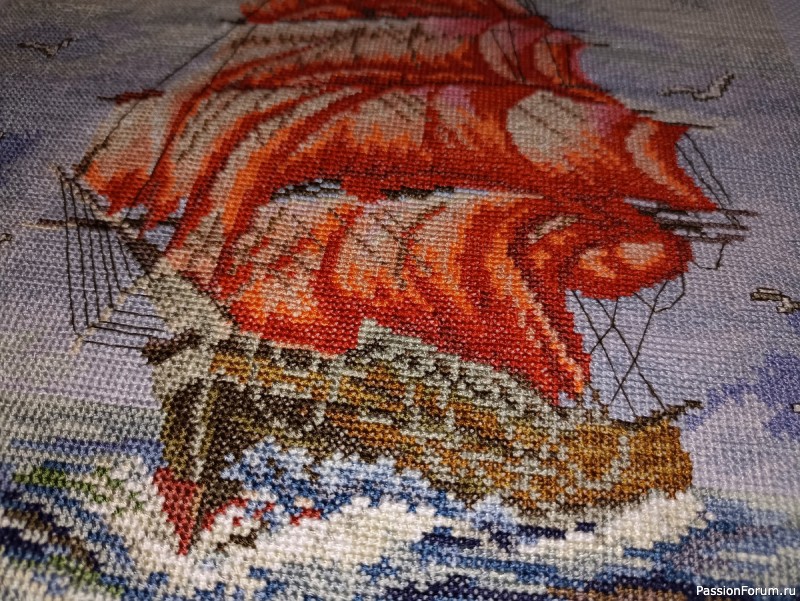 Вышивка крестом Алые паруса