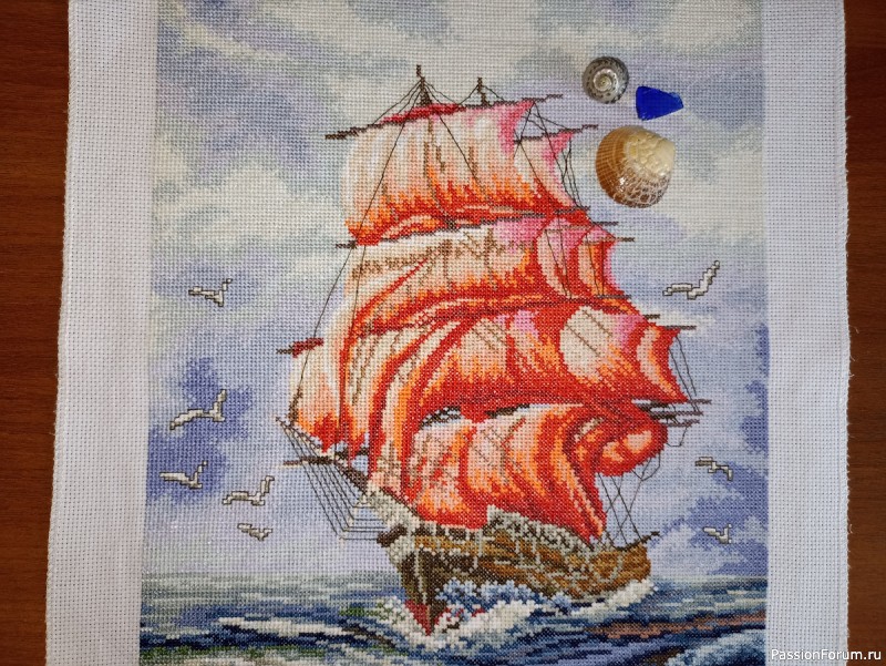Вышивка крестом Алые паруса