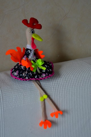 Текстильная курочка.