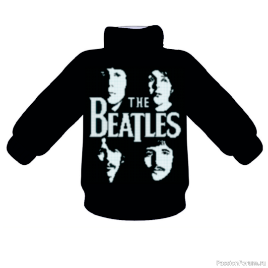 ​Жаккард. Свитер &quot;The Beatles&quot;. Схемы