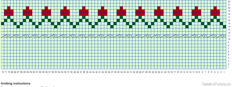 ЖАККАРДОВЫЕ НОСКИ-ТАПОЧКИ "КЛУБНИЧКИ" Схема
