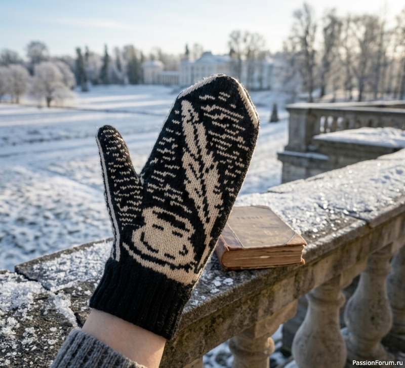 Гений в новом исполнении - варежки &laquo;Александр Пушкин&raquo;