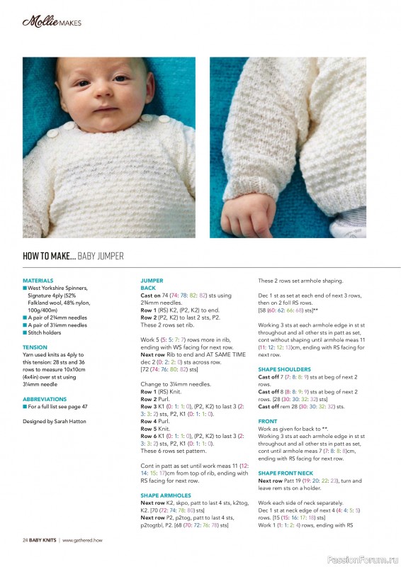 Коллекция проектов для рукодельниц в журнале «Mollie Makes Presents - Gorgeous Knits for Tots 2025»