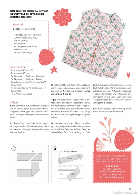 Коллекция проектов для рукодельниц в журнале «Patchwork & Nähen №2 2026»