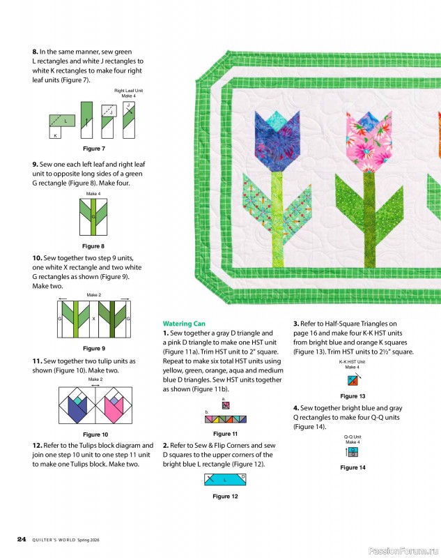 Коллекция проектов для рукодельниц в журнале «Quilter's World - Spring 2026»