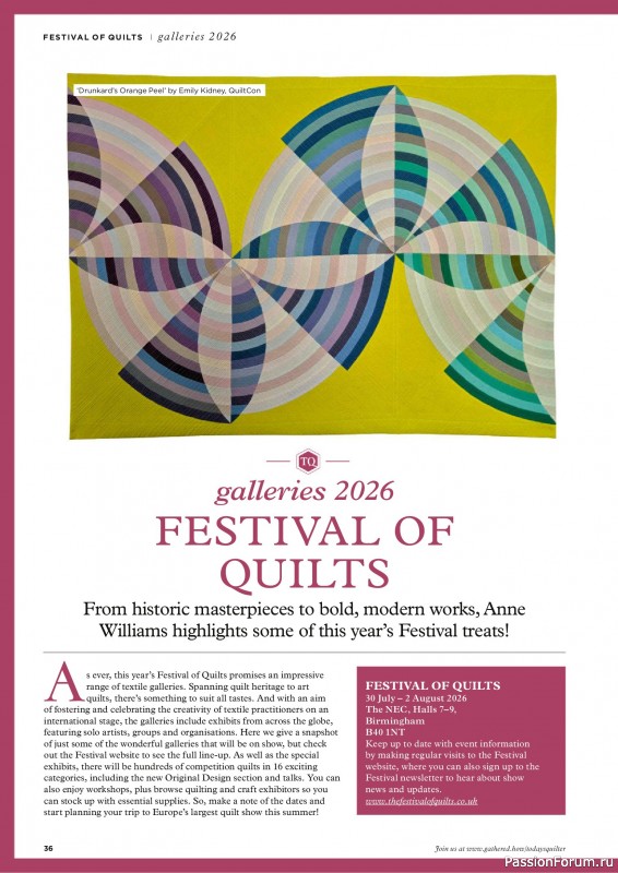 Коллекция проектов для рукодельниц в журнале «Todays Quilter №142 2026»